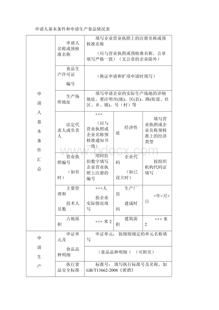 食品生产许可证申请书版资料.docx_第3页