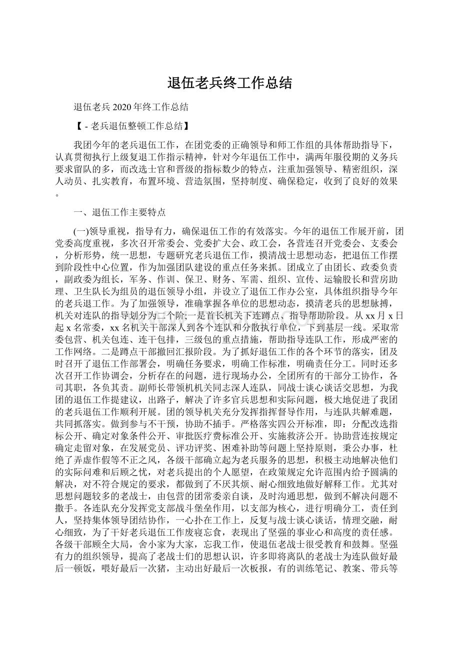 退伍老兵终工作总结.docx_第1页