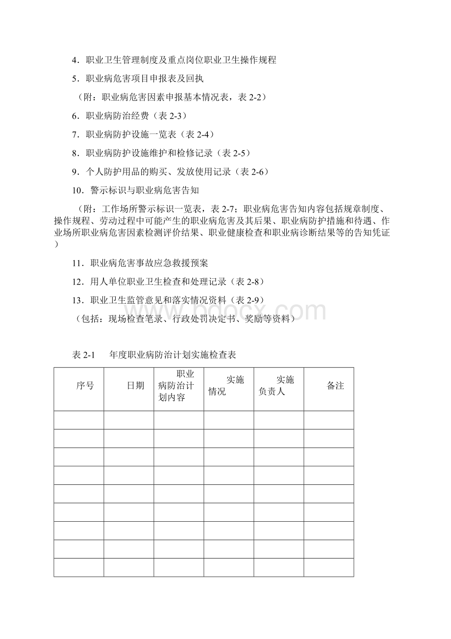 职业卫生管理档案全套.docx_第2页