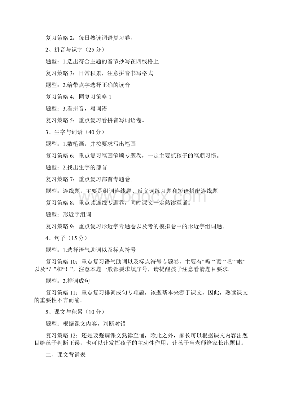 部编人教版一年级语文上册期末复习题.docx_第2页