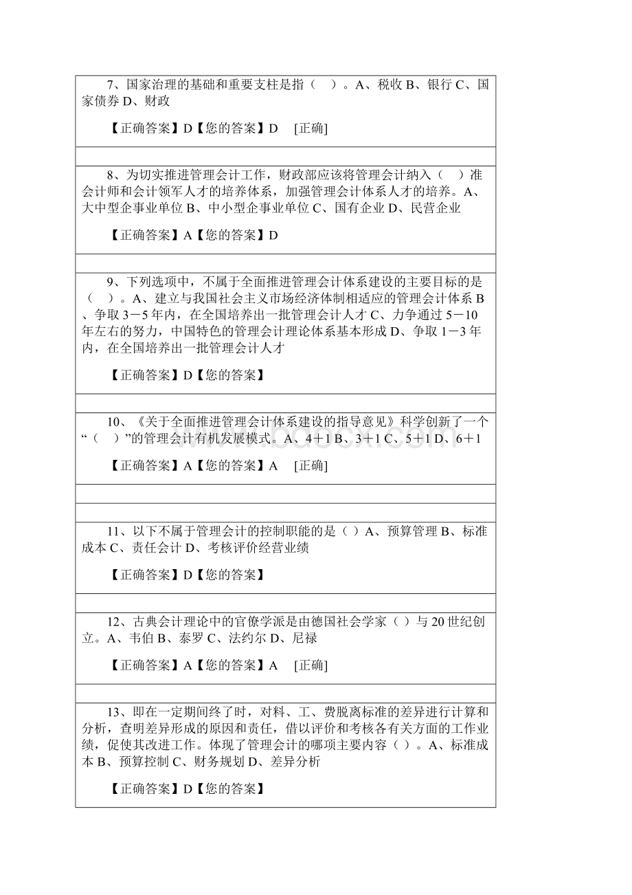 会计从业继续教育管理会计之管理会计概述试题及答案.docx_第2页