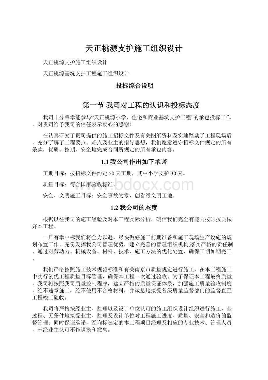 天正桃源支护施工组织设计.docx