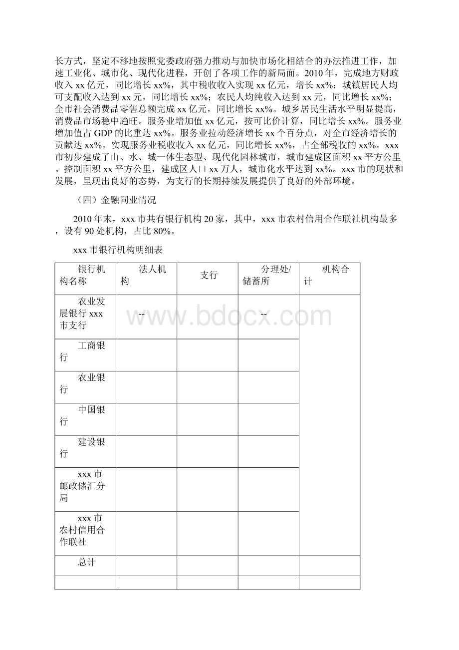 筹建xx商业银行县域支行可行性报告文档格式.docx_第2页