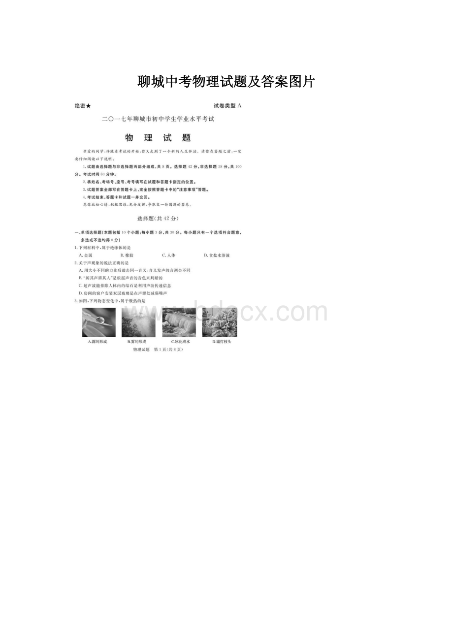 聊城中考物理试题及答案图片.docx_第1页