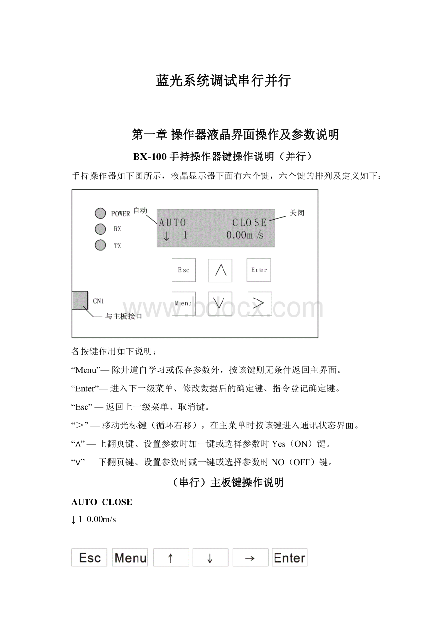 蓝光系统调试串行并行.docx