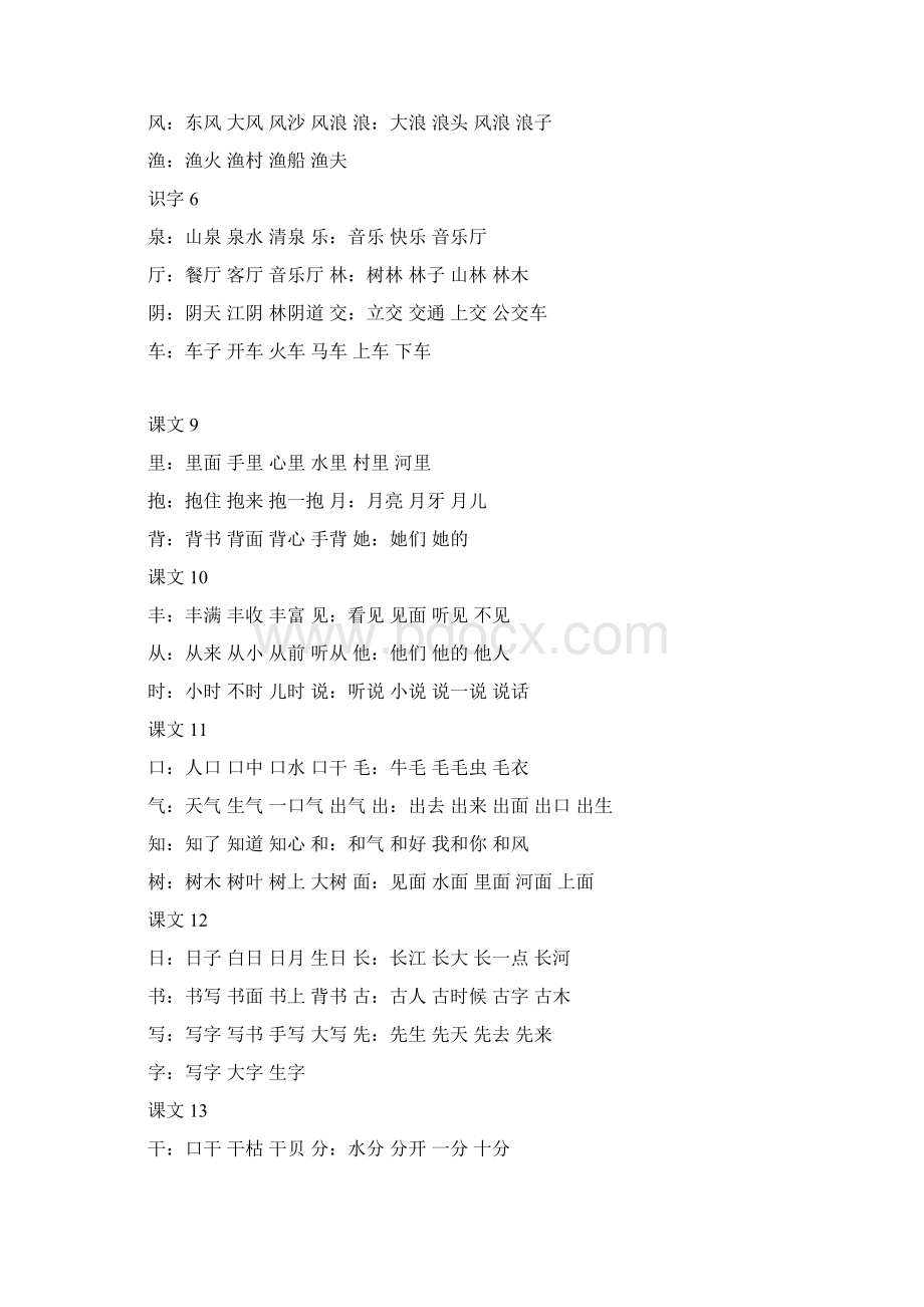 通用一年级上下册组词.docx_第3页