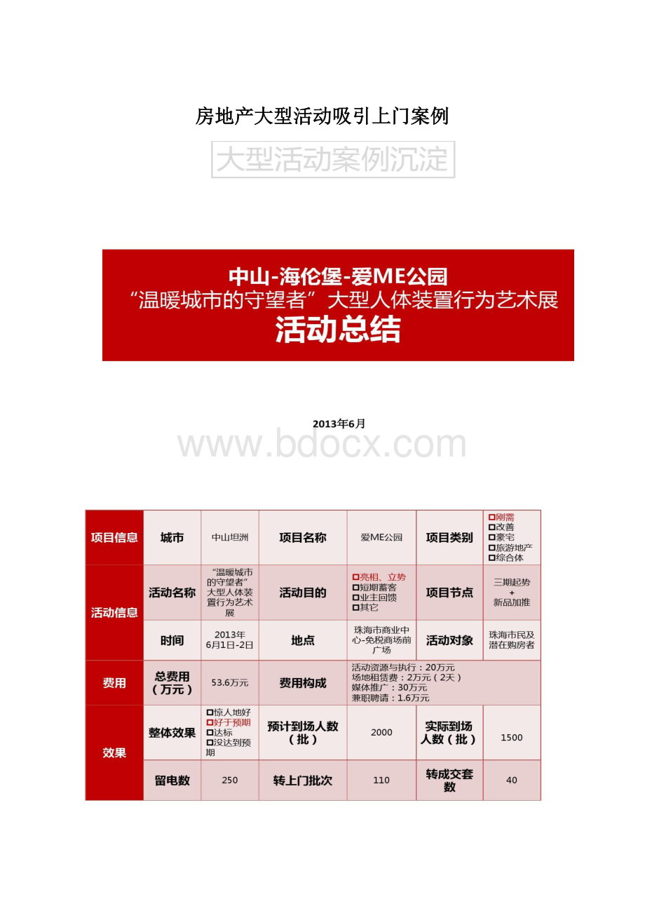 房地产大型活动吸引上门案例Word文档下载推荐.docx