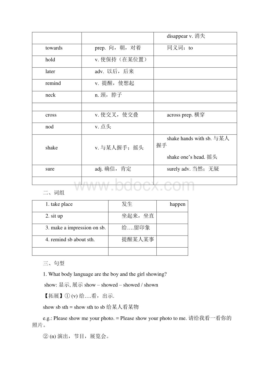 深圳牛津八年级下unit2知识点归纳和练习.docx_第2页