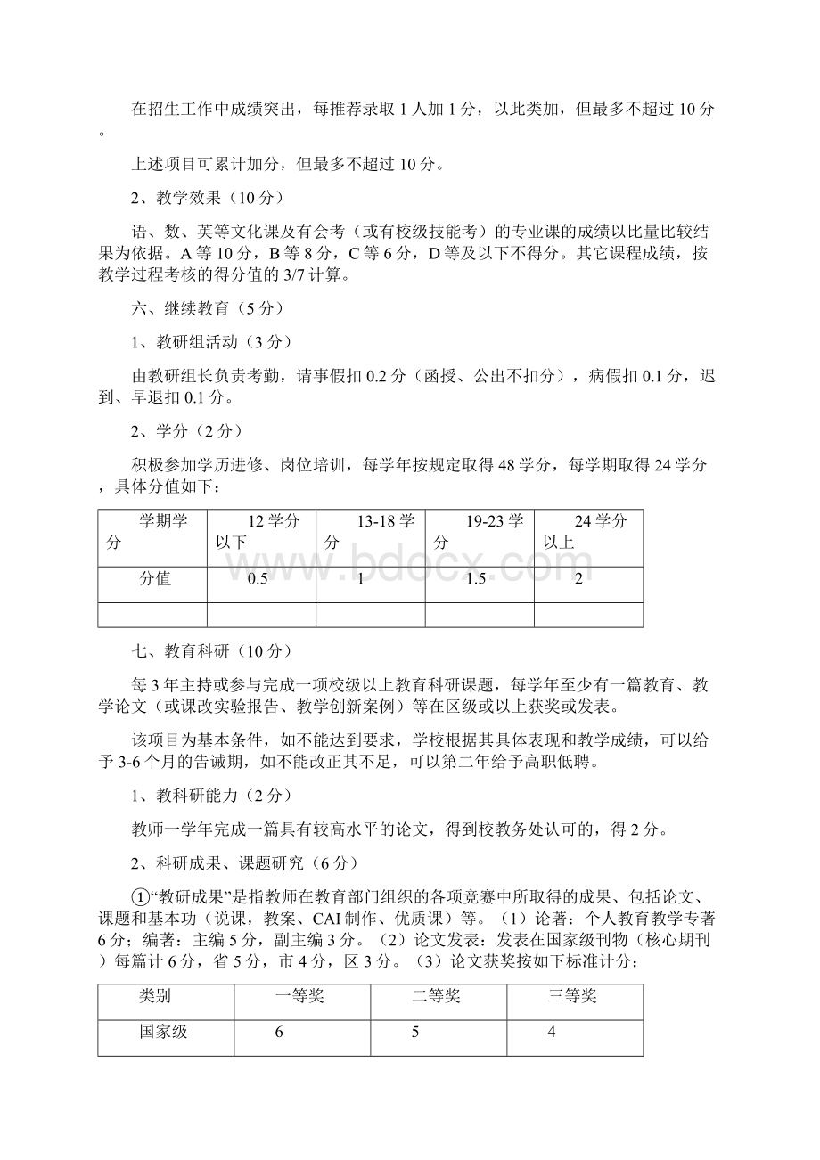 中职学校教师考核办法.docx_第3页