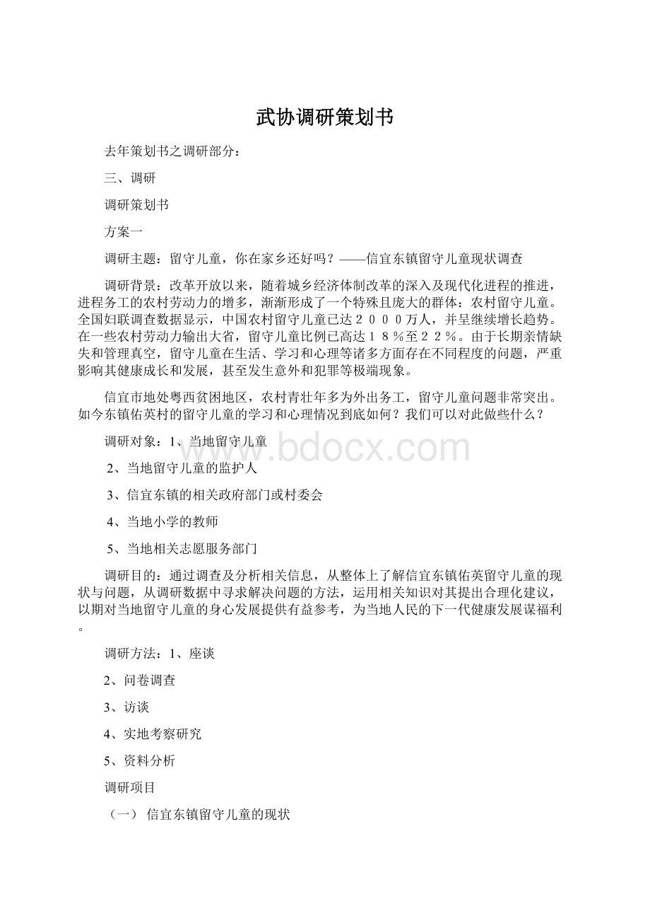 武协调研策划书.docx_第1页