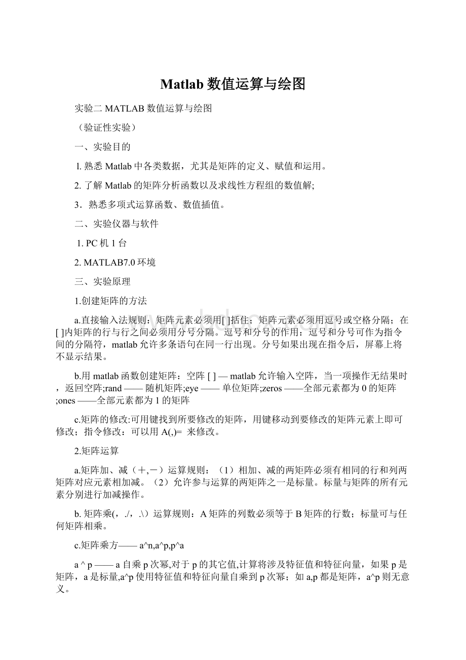 Matlab数值运算与绘图Word格式文档下载.docx_第1页