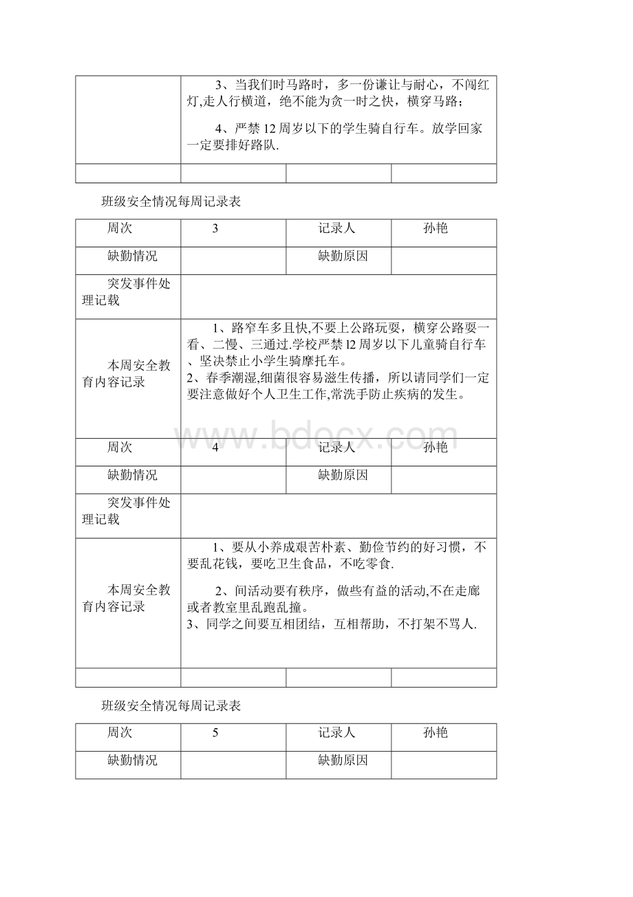 完整班级安全情况每周记录表文档格式.docx_第2页