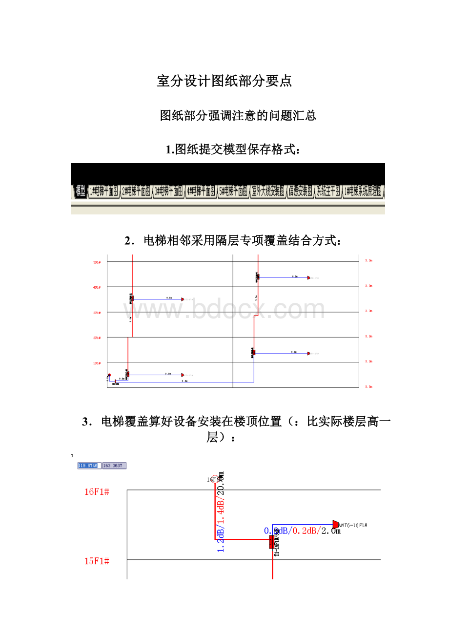 室分设计图纸部分要点Word格式文档下载.docx