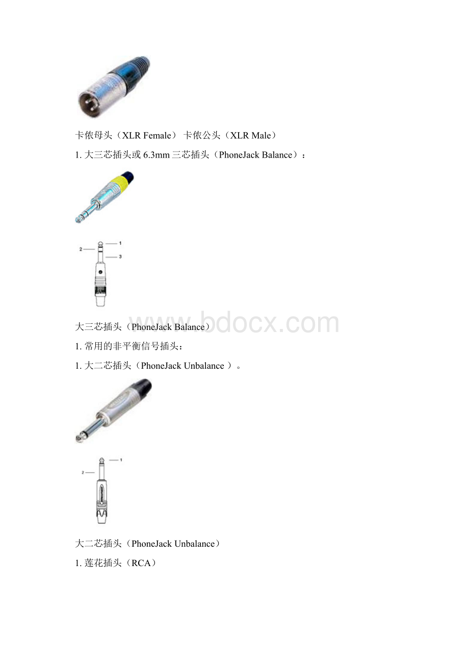 常用音视频设备的连接插头及焊接汇总.docx_第2页