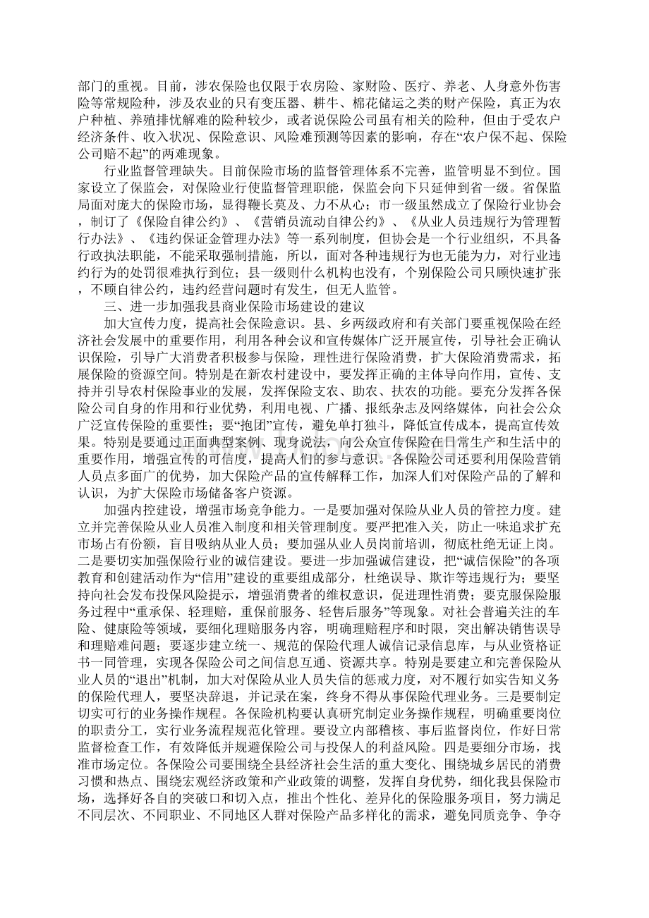 商业保险市场的考察报告Word格式.docx_第3页