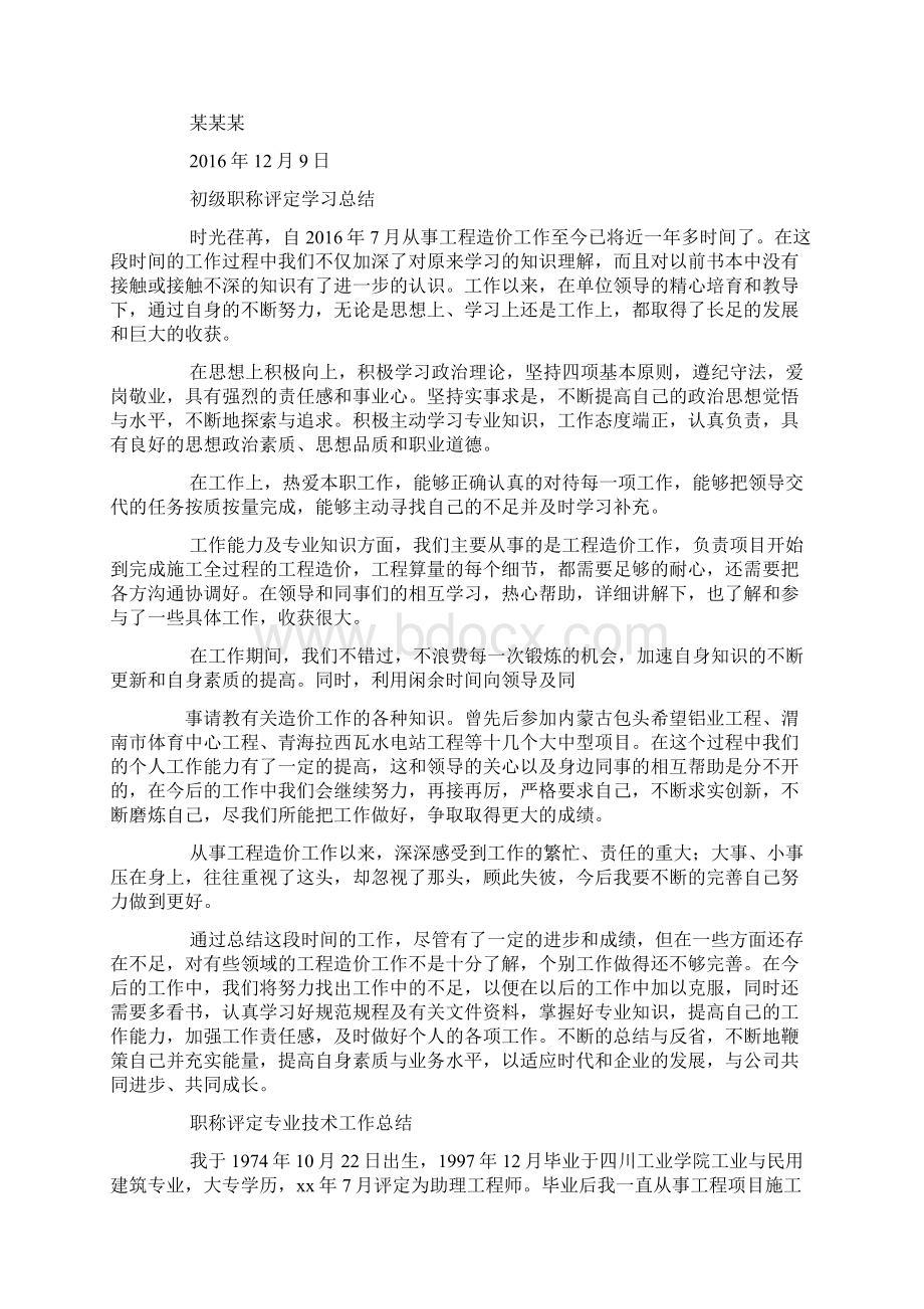 初级职称认定工作总结docWord文档下载推荐.docx_第2页