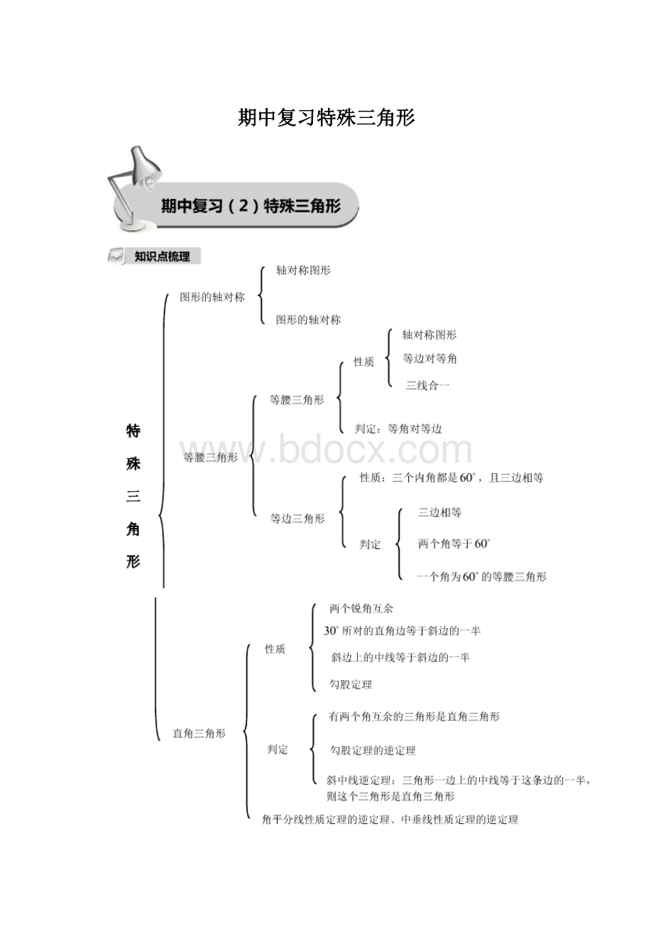 期中复习特殊三角形.docx