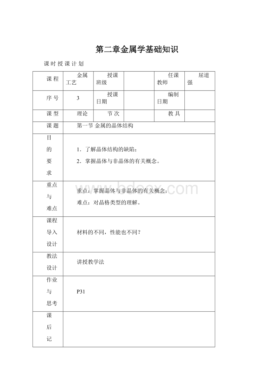 第二章金属学基础知识.docx_第1页