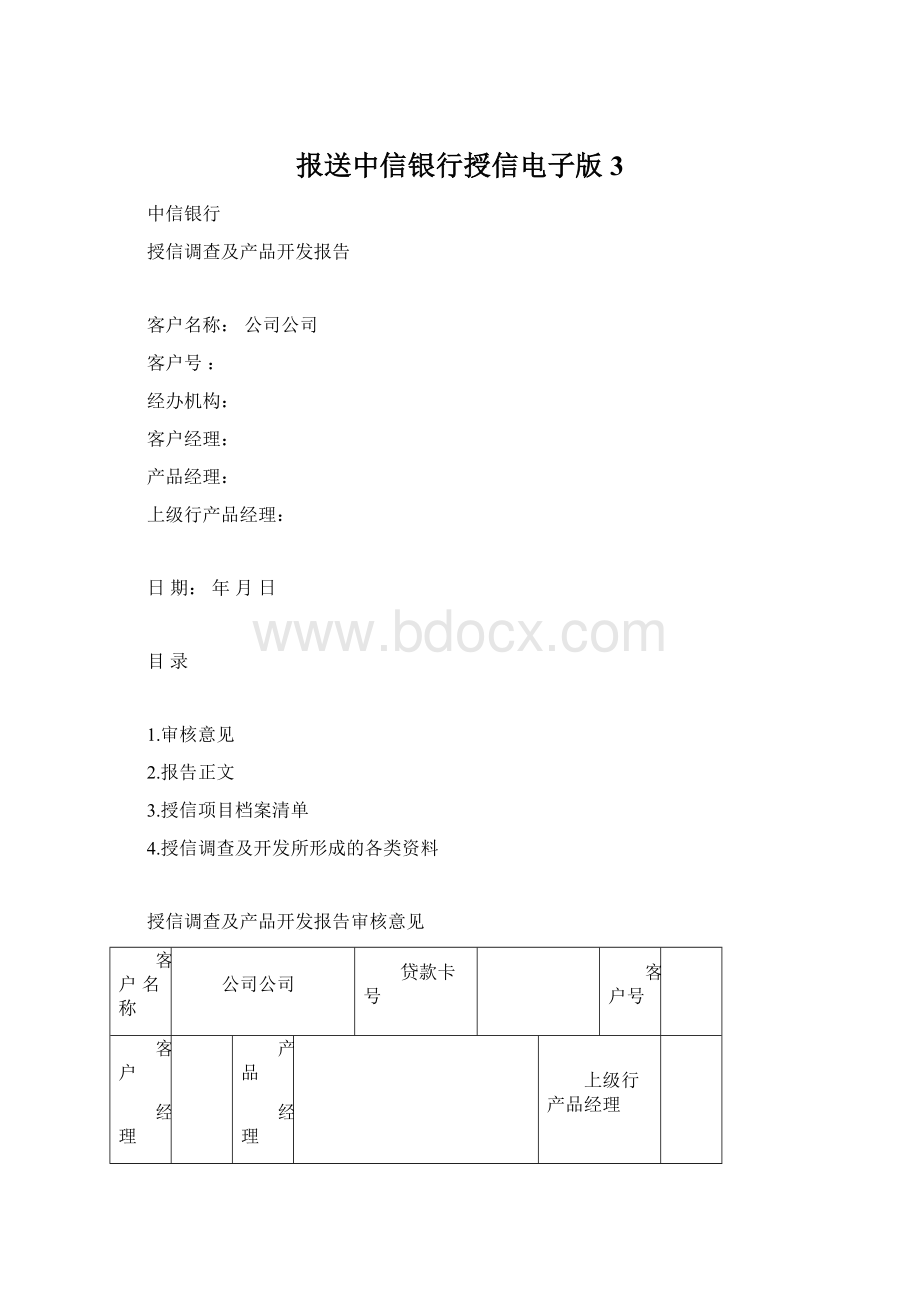 报送中信银行授信电子版3Word格式.docx