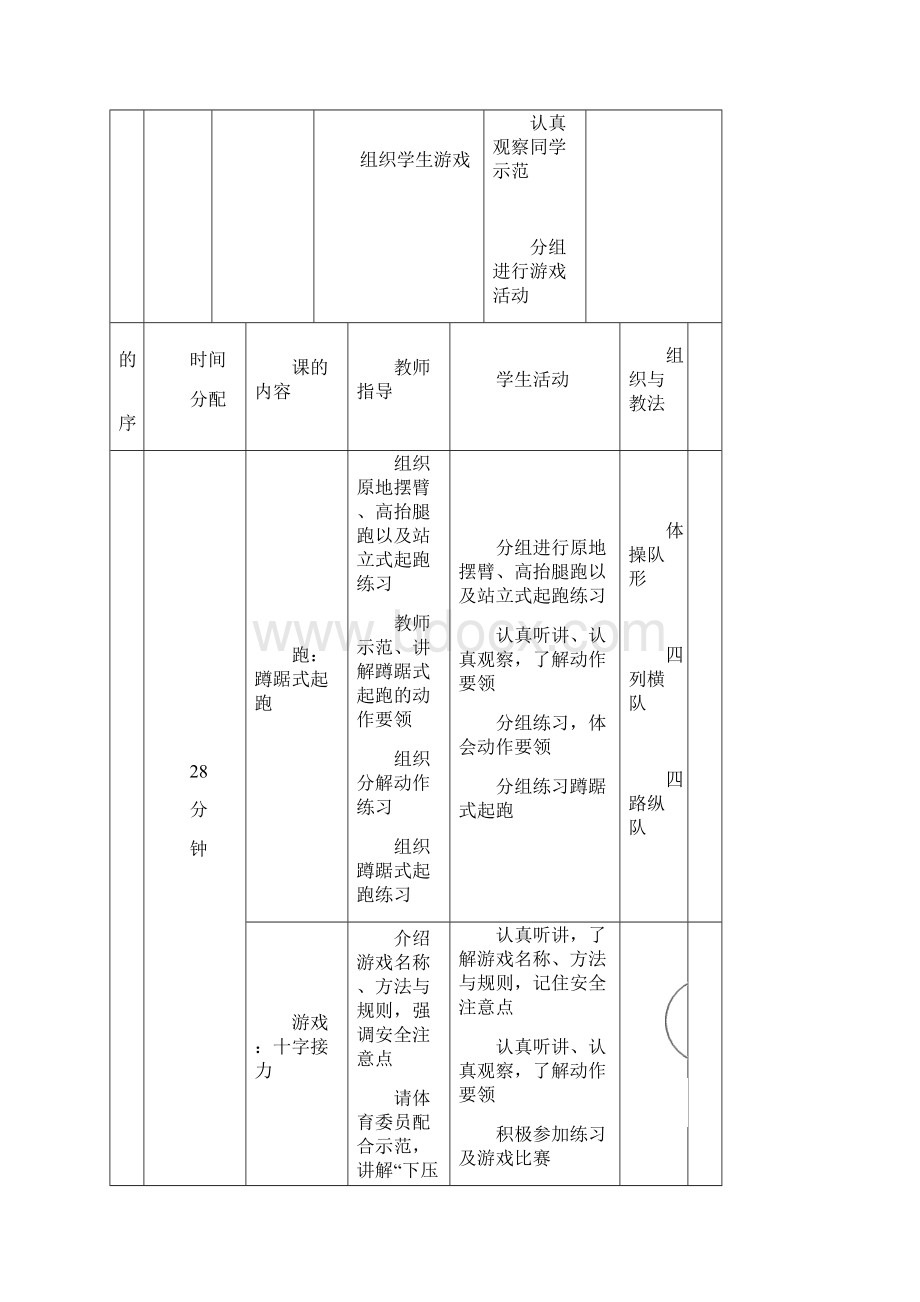 六年级体育下册教案Word文档格式.docx_第2页