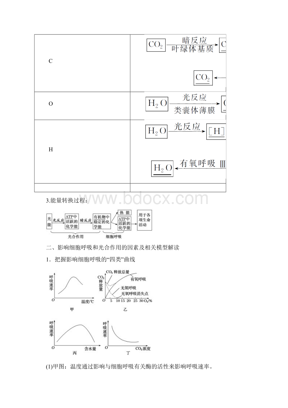 版高考生物二轮复习22细胞呼吸和光合作用讲义.docx_第3页