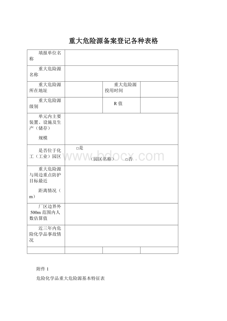 重大危险源备案登记各种表格.docx_第1页