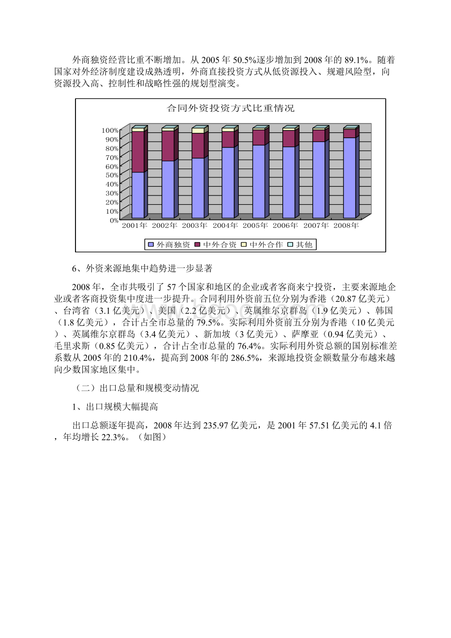 0809年度南京市对外贸易发展状况Word格式文档下载.docx_第3页