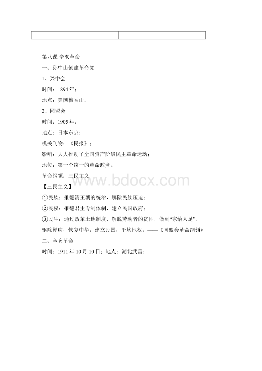 八年级上册人教版历史复习资料.docx_第3页