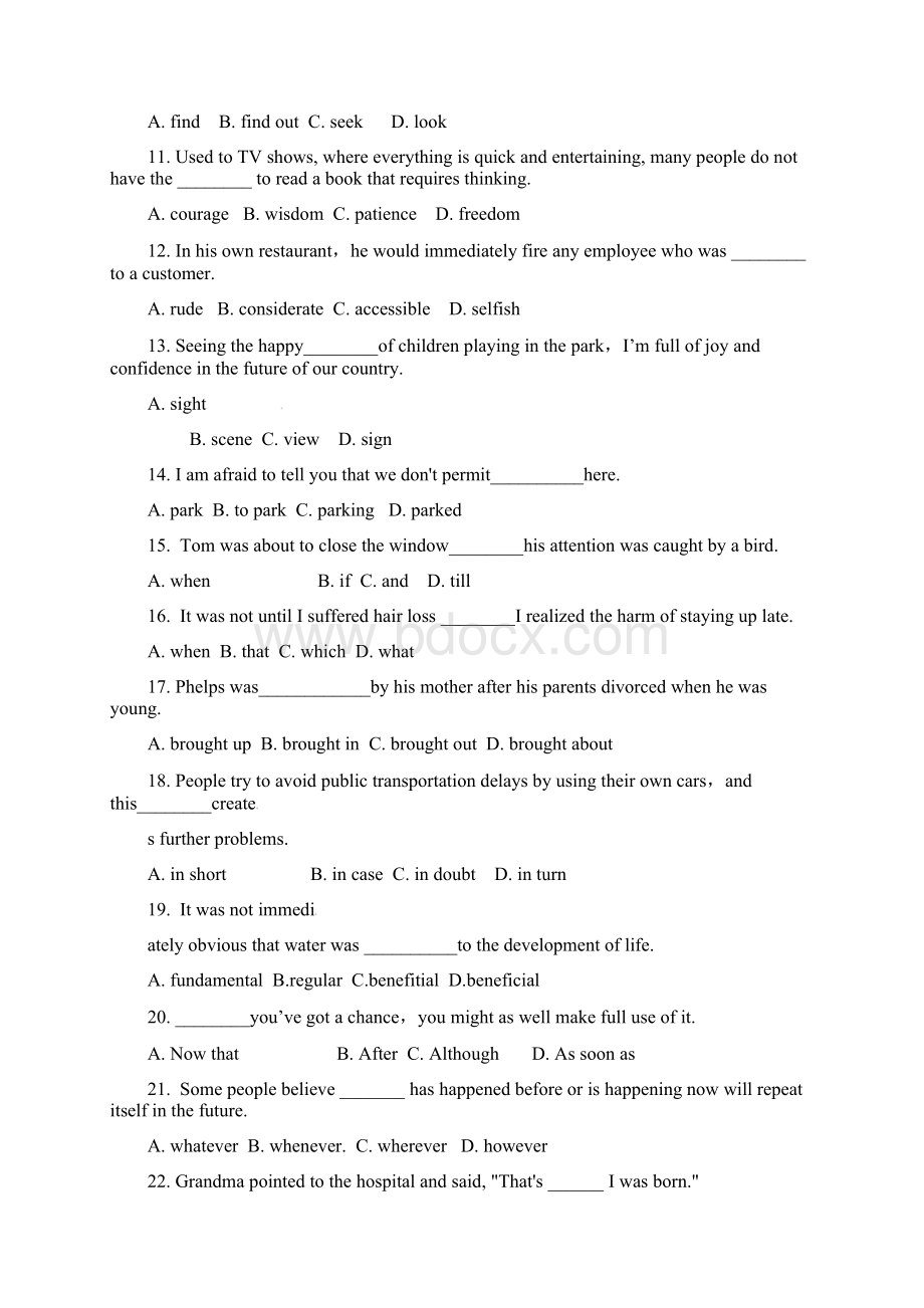 内蒙古赤峰市第二中学学年高一英语下学期第二次月考试题.docx_第2页