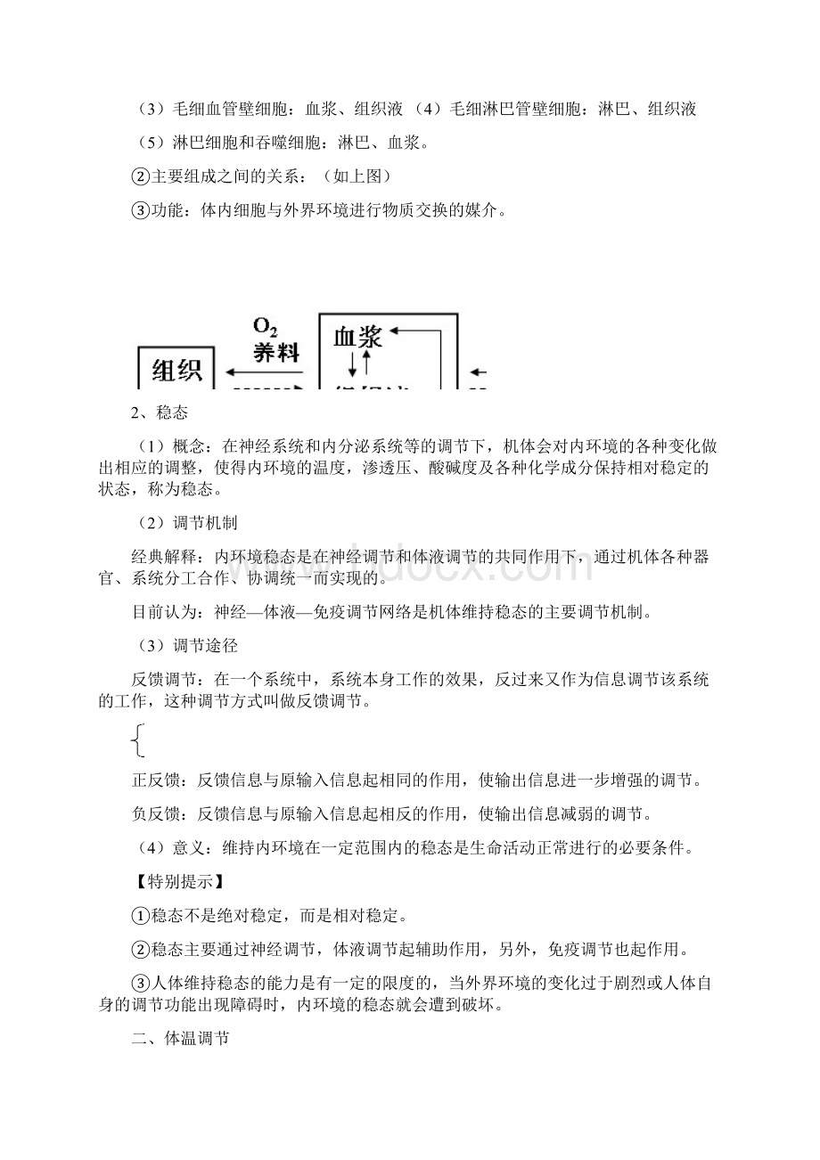 届高中生物必修3《稳态与环境》第一轮复习知识梳理.docx_第2页