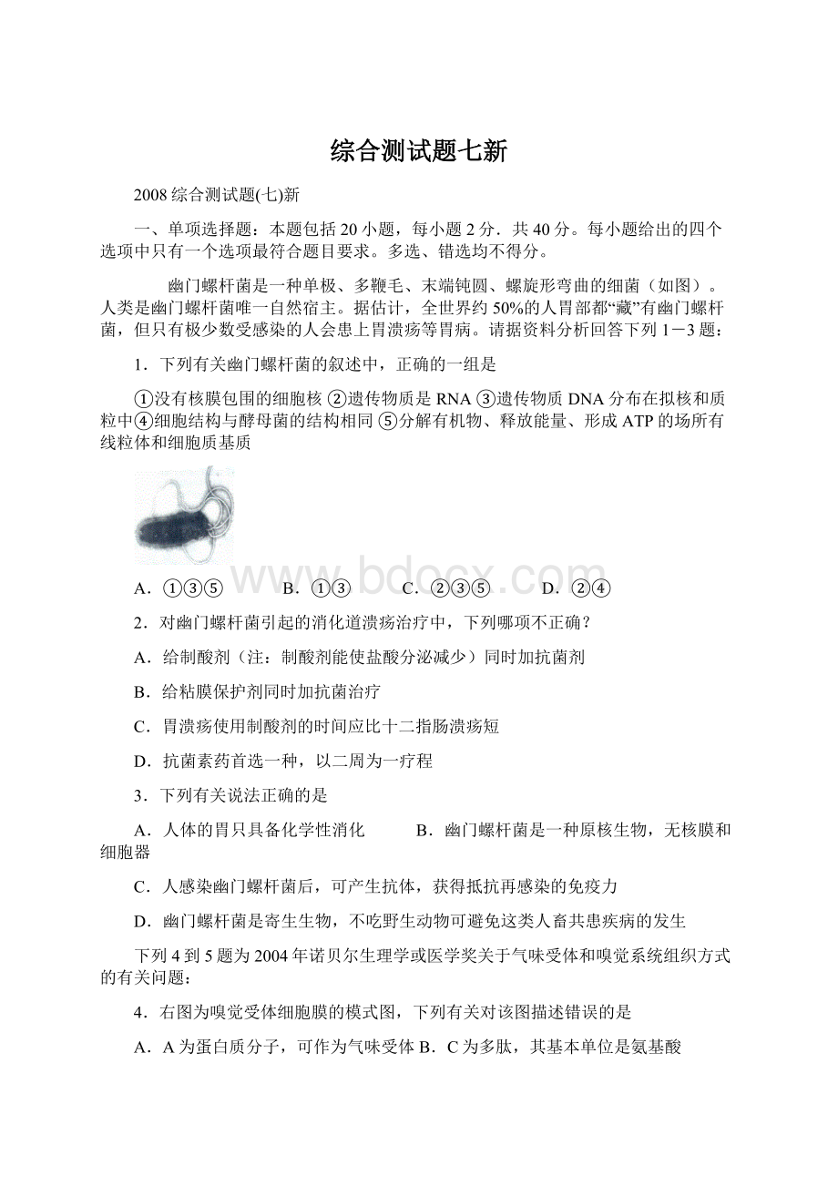 综合测试题七新Word格式文档下载.docx