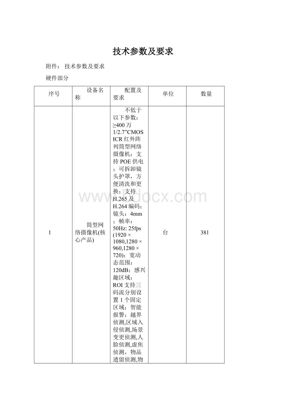 技术参数及要求.docx_第1页