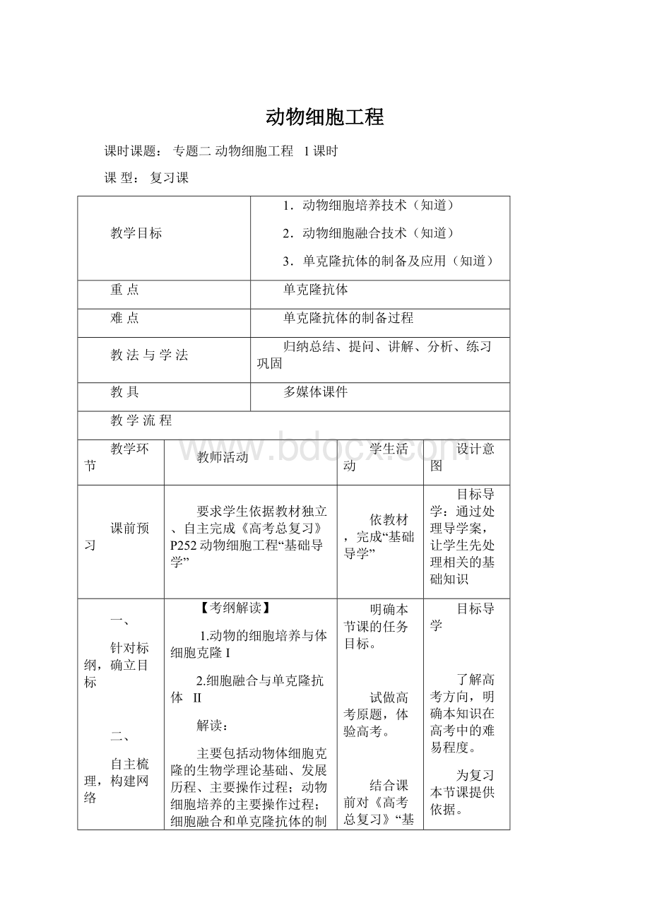 动物细胞工程.docx_第1页