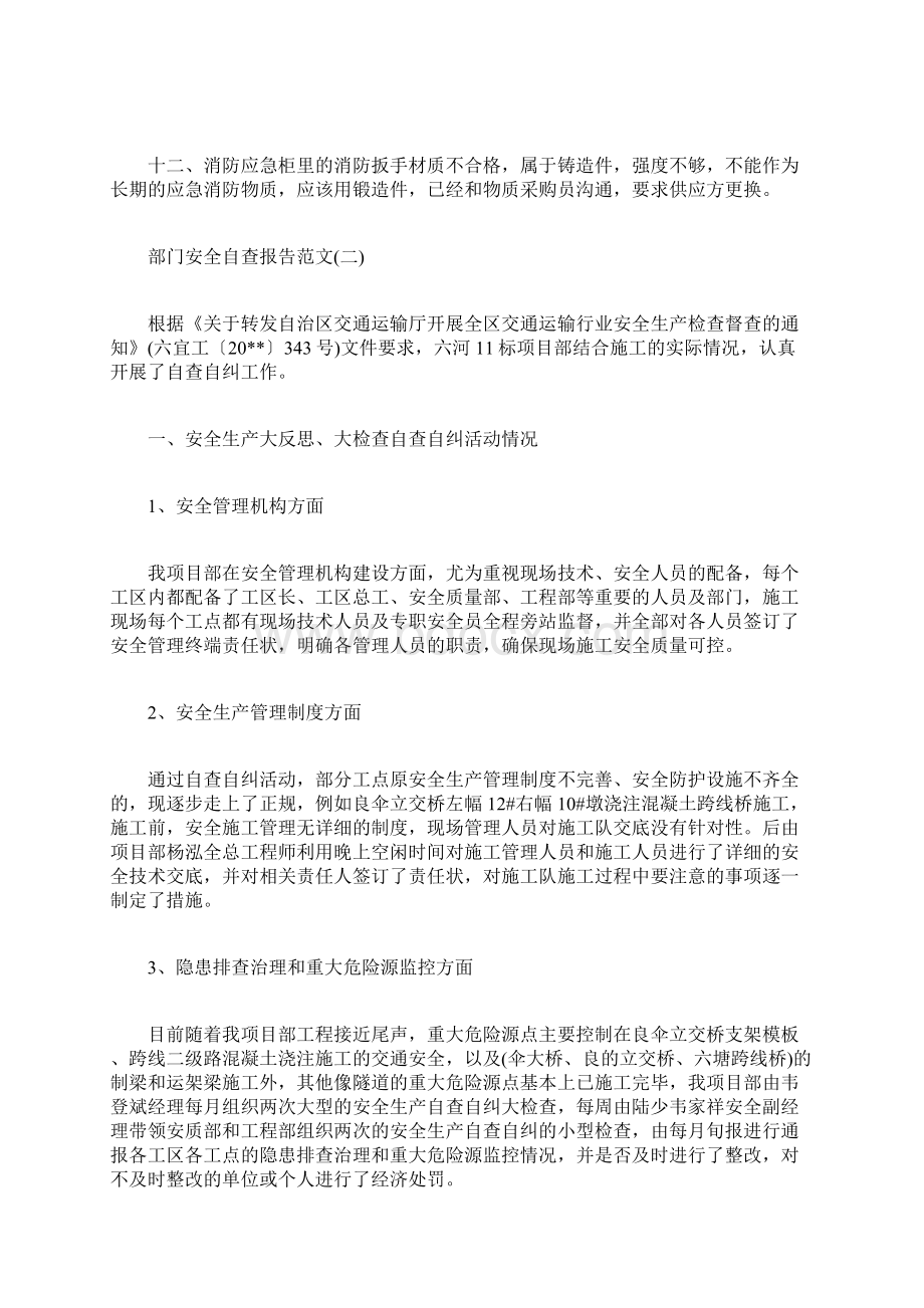 部门安全自查报告文档格式.docx_第3页