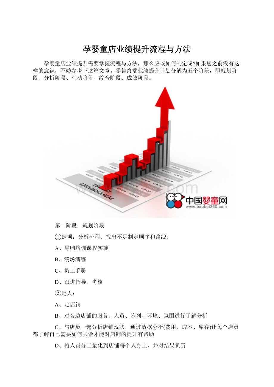 孕婴童店业绩提升流程与方法Word格式文档下载.docx