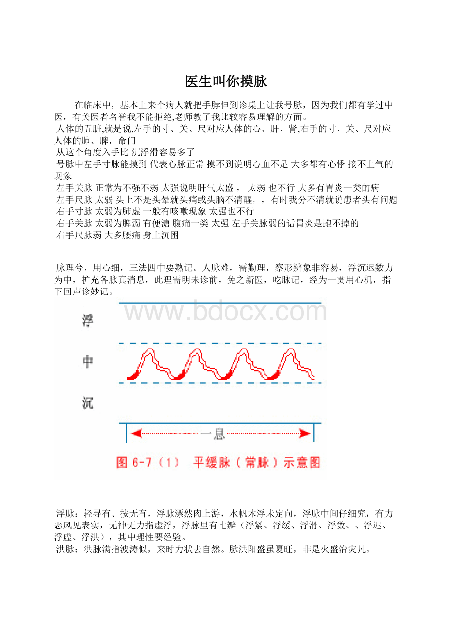 医生叫你摸脉.docx_第1页