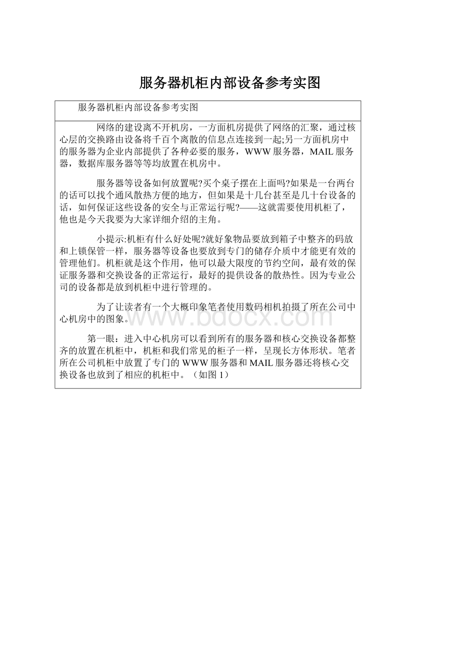 服务器机柜内部设备参考实图.docx