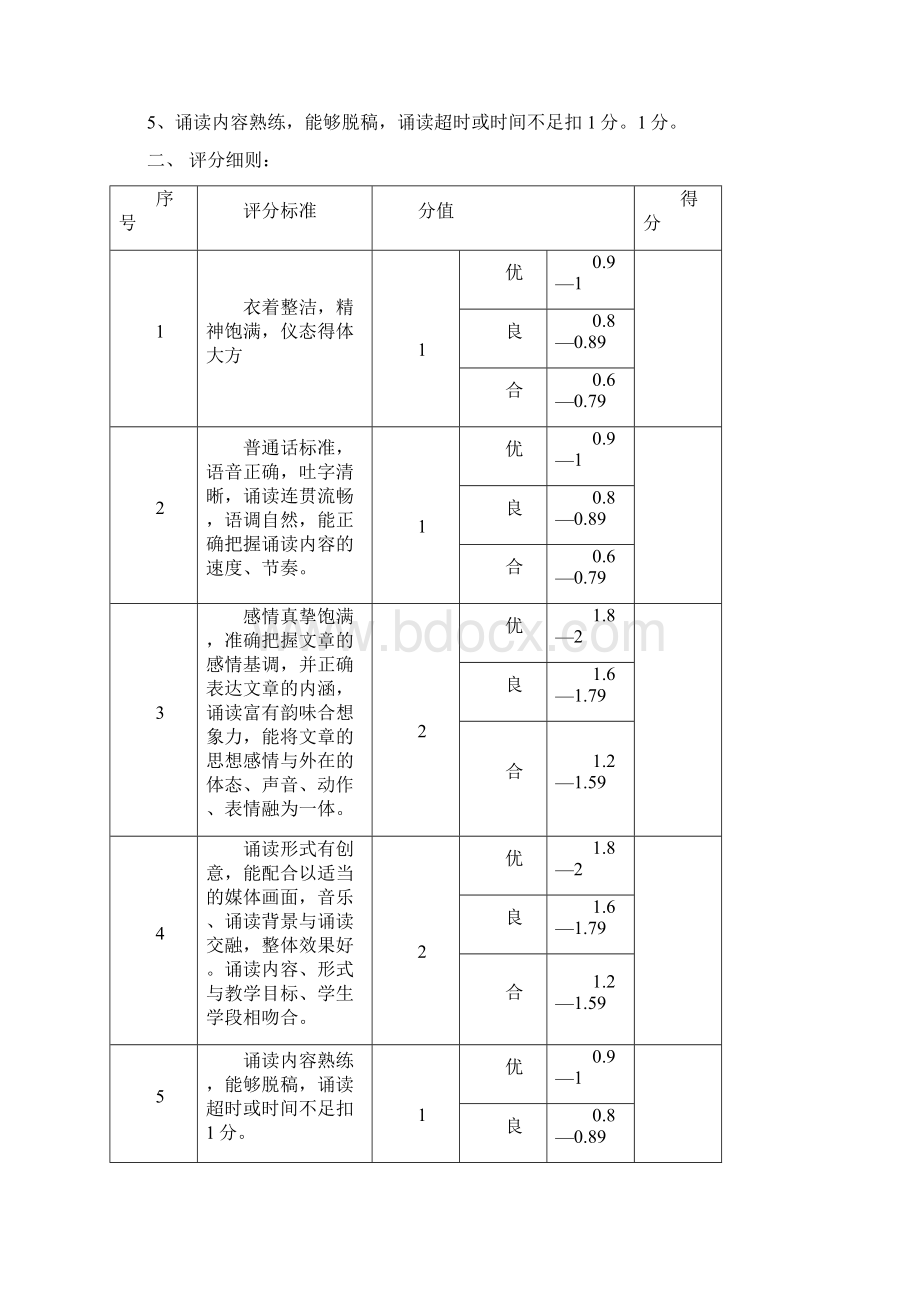 粉笔字比赛内容要求及评分细则Word格式.docx_第2页