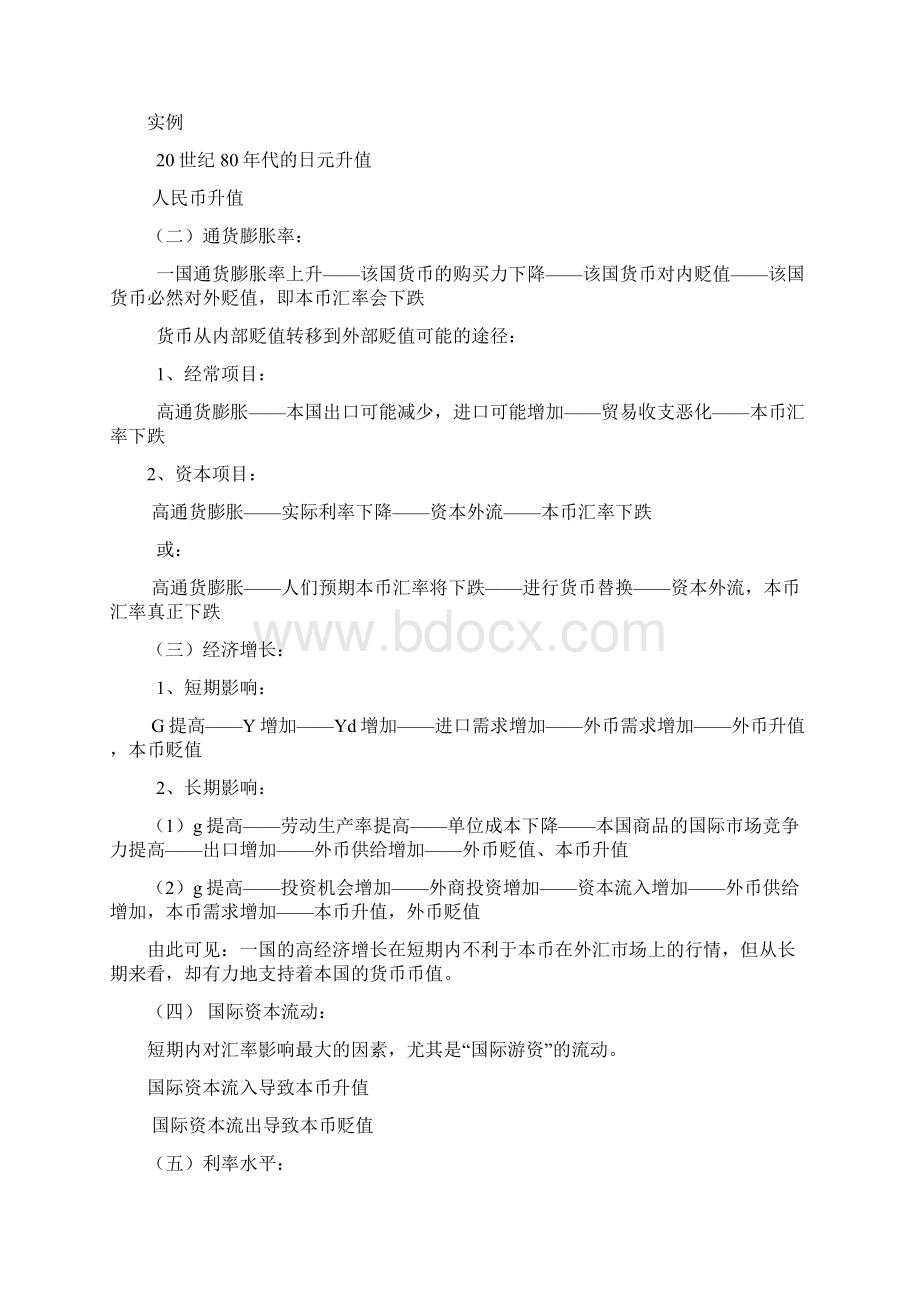 国际金融 汇率的变动 考试要点.docx_第2页