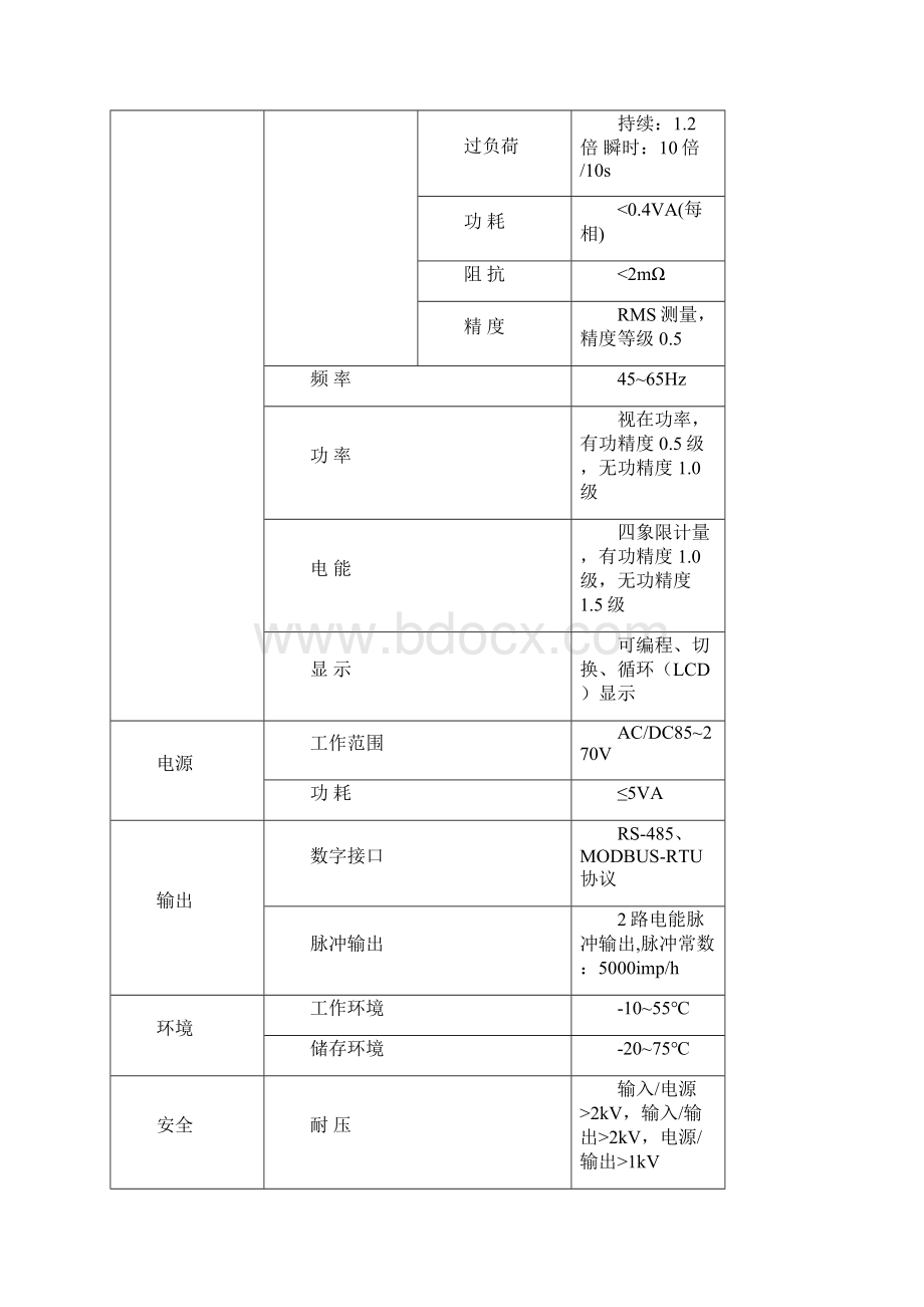 ACXE898B4智能电力仪表仪表说明书剖析.docx_第2页