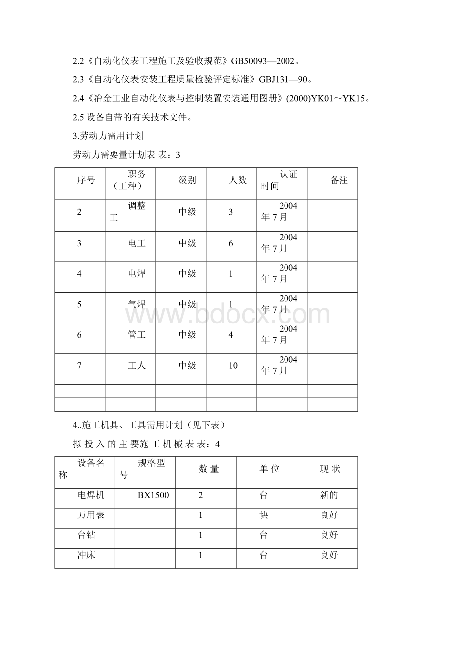 工业电气自动化仪表安装调试施工方案Word文档下载推荐.docx_第3页