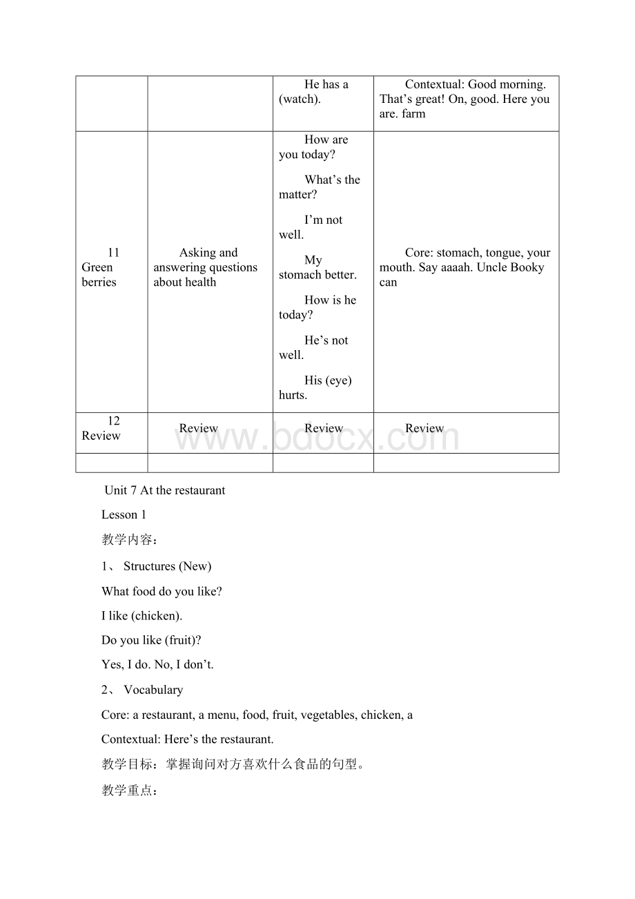 北师大版小学四年级下册英语教案.docx_第2页