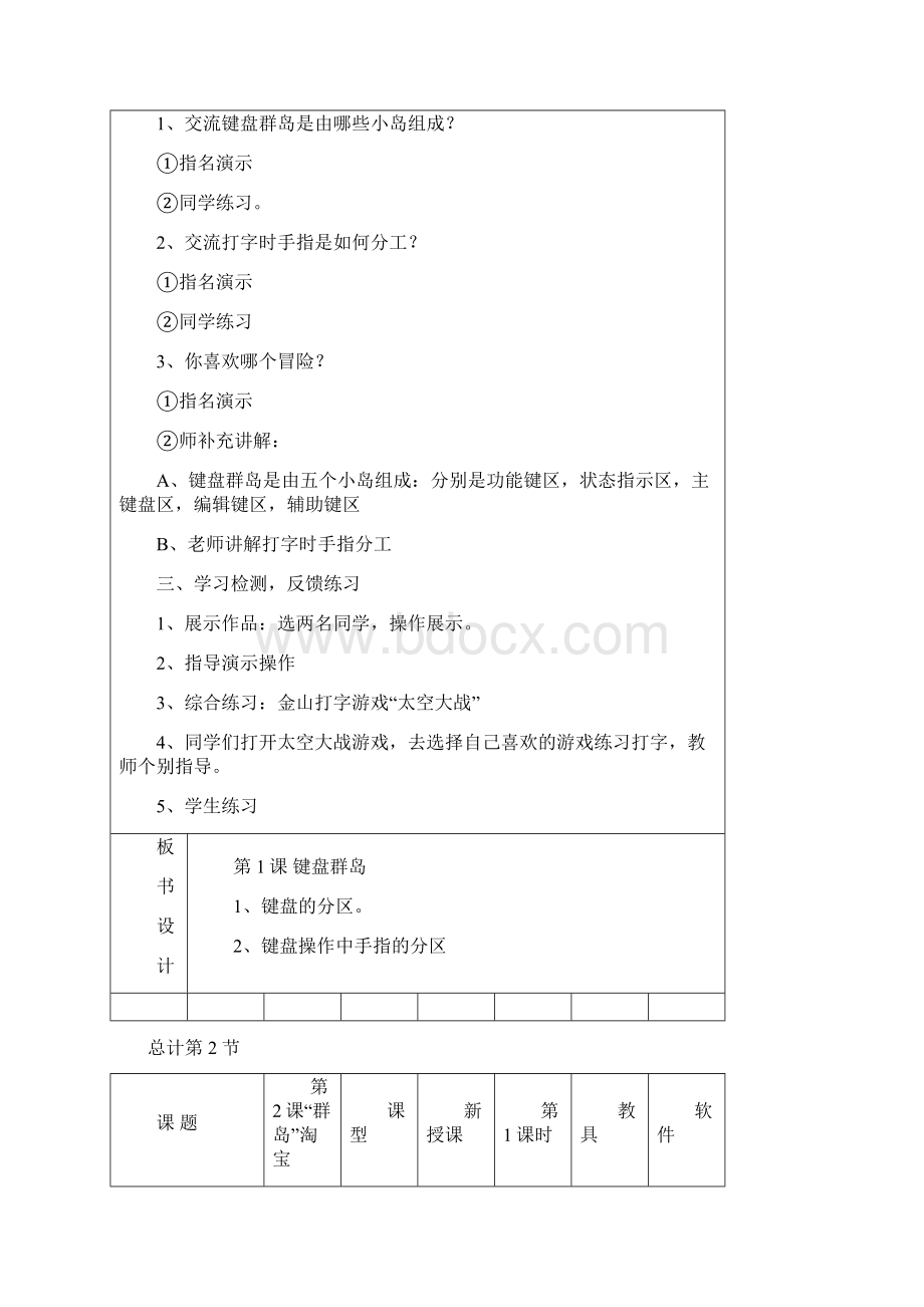 小学信息技术三年级下册教案Word文档下载推荐.docx_第3页