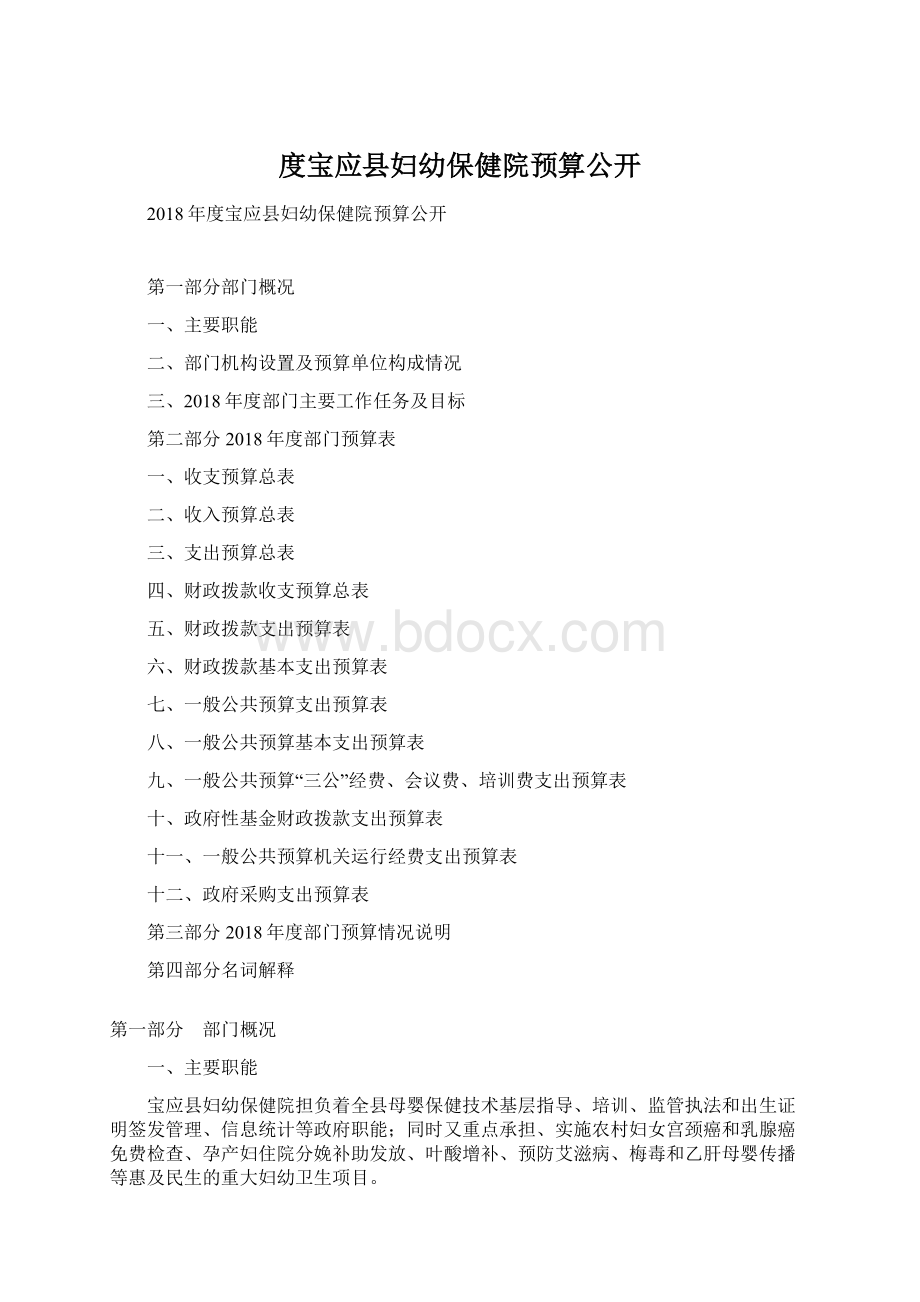 度宝应县妇幼保健院预算公开文档格式.docx