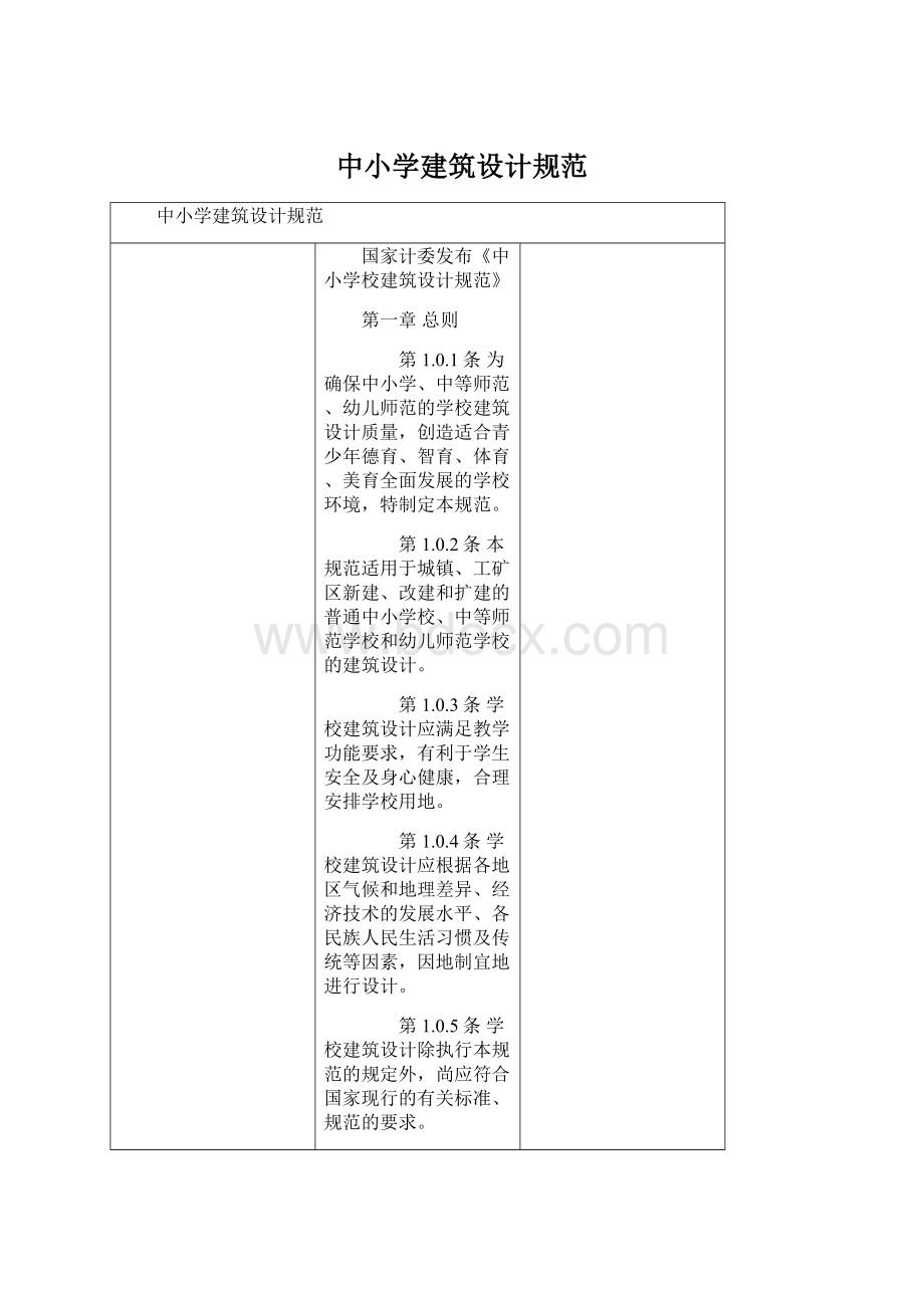 中小学建筑设计规范Word文档下载推荐.docx