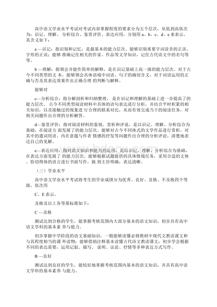 浙江普通高中学业水平考试标准.docx_第2页