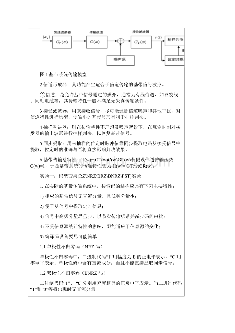 数字基带传输实验Word格式.docx_第2页