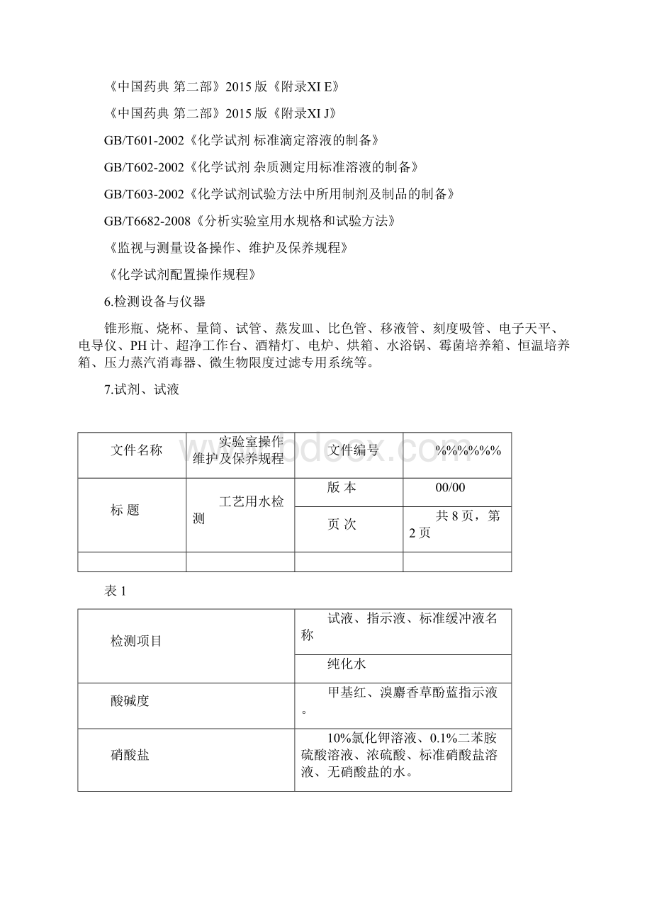 医疗器械工艺用水检验规程Word文件下载.docx_第3页