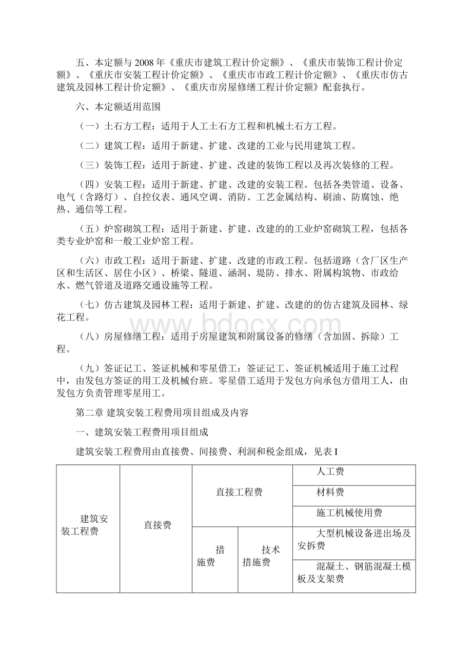 重庆市建设工程费用定额08定额doc.docx_第2页