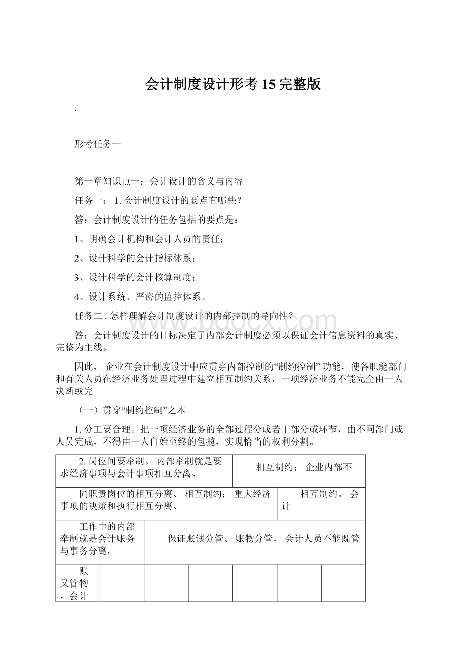 会计制度设计形考15完整版.docx_第1页